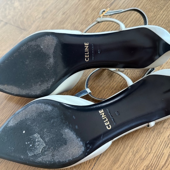 CELINE KITTEN HEELS T- BAR STRAP PUMP - Picture 8 of 9